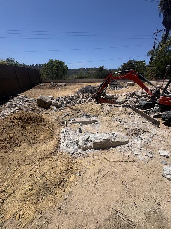 Slab and footing removal