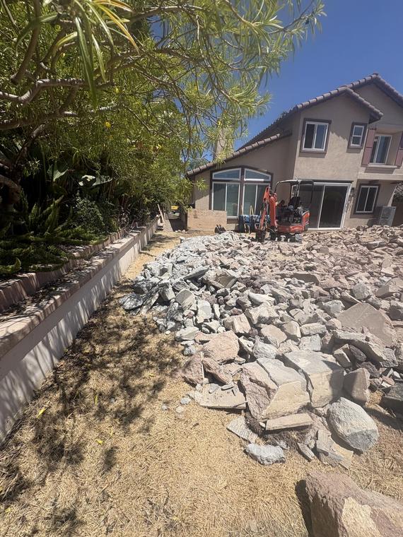 Hardscape removal